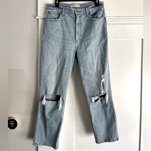Abercrombie The Ankle Straight Ultra High Rise Jean